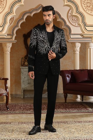 Kudrat Couture Kalpvriksha Embroidered Suit Set 