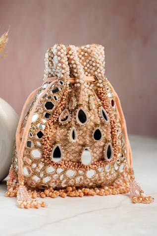 Nayaab By Sonia Aaina Jaal Jhaalar Blush Potli 