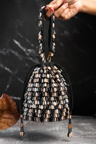 Nayaab By Sonia Serenity Gilt Drops Nautical Elegance Potli 