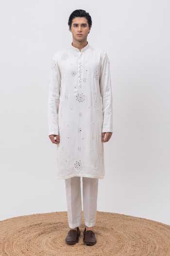 Kaka Calcutta Chaand In Paradise Kurta & Pant Set 