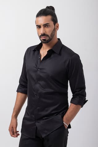 Kaka Calcutta Bead Embellished Placement Shirt 