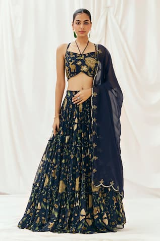 Redpine Designs Printed Lehenga Set 