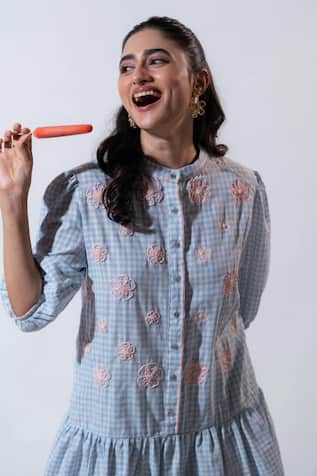 Vaani Beswal Whimsy Handwoven Cotton Dress 