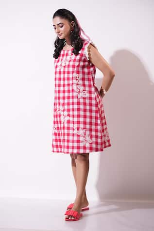 Vaani Beswal Skye Chequered Dress 