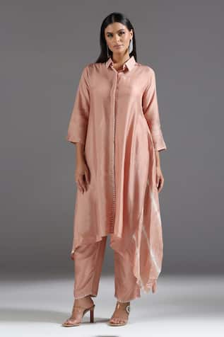 Two Sisters By Gyans Asymmetric Kurta With Pant 
