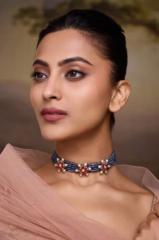 Blue Kundan Necklace 