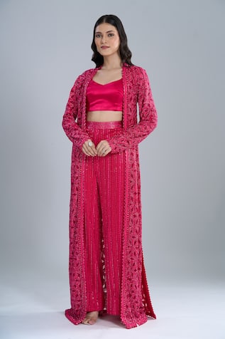 Ritika Mirchandani Elara Embroidered Jacket Pant Set 
