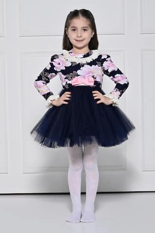 The Pony & Peony Co. Navy Blue Rose Dress 