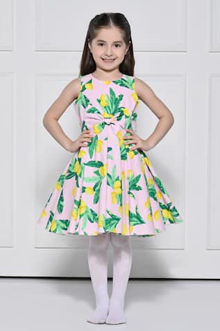 The Pony & Peony Co. Lime Print Dress 