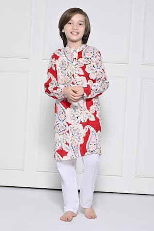 The Pony & Peony Co. Floral Pattern Kurta With Pant 