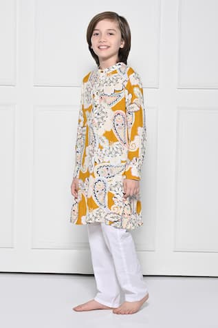 The Pony & Peony Co. Floral Pattern Kurta With Pant 
