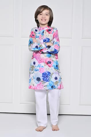 The Pony & Peony Co. Floral Pattern Kurta With Pant 