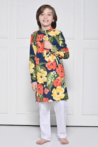 The Pony & Peony Co. Floral Pattern Kurta With Pant 
