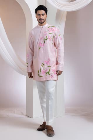 Smriti By Anju Agarwal Blushcrest Floral Pattern Kurta With Pant 