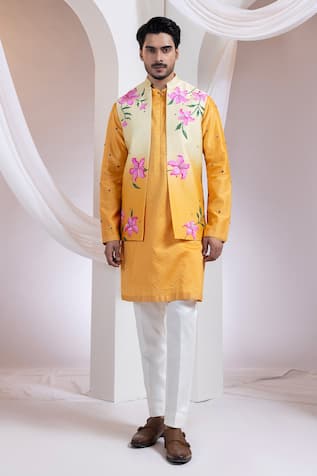 Smriti By Anju Agarwal Blossom Nehru Jacket 