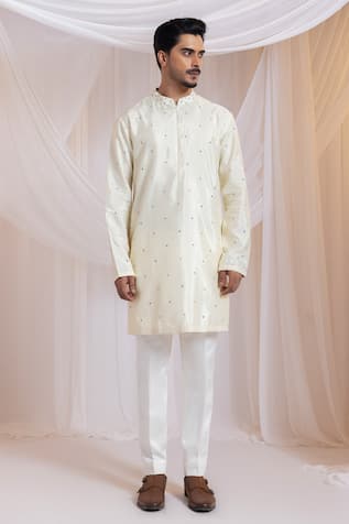 Smriti By Anju Agarwal Knots Kurta With Pant 