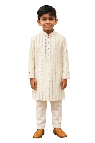 Raakav Stripe Pattern Kurta With Pant 