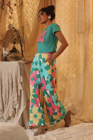 Kritika Murarka Big Floral Pattern Pant 