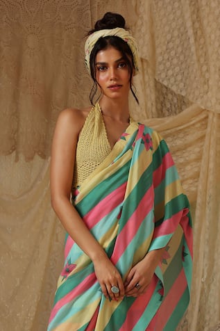 Kritika Murarka Yellow Crochet Bralette 