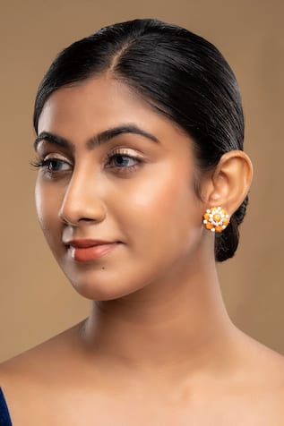 Sica Jewellery 925 Silver Coral Earrings 