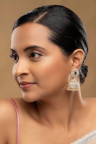 Sica Jewellery 925 Silver 3-Way Jhumki Earrings 