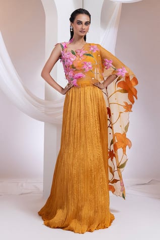 Smriti By Anju Agarwal Emberfall Lehenga Set 