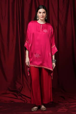 Krishna Mehta Floral Print Kaftan 