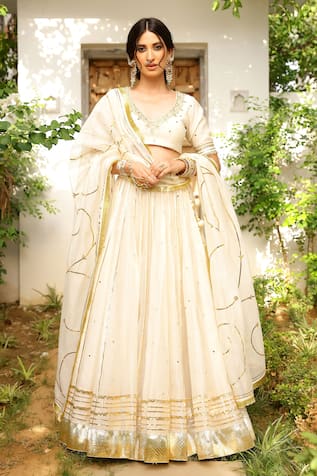 Gota Embroidered Lehenga Set 