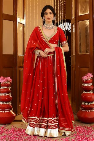 Sanam Mirror Embroidered Lehenga Set 