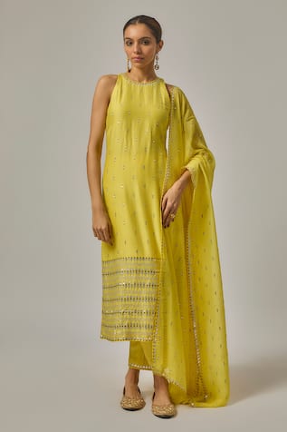 Priyal Prakash Hand Embroidered Straight Kurta Set 