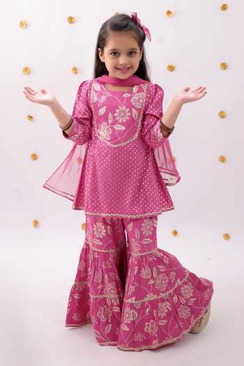 Lil Drama Khilkhilahat Floral Pattern Kurta Sharara Set 