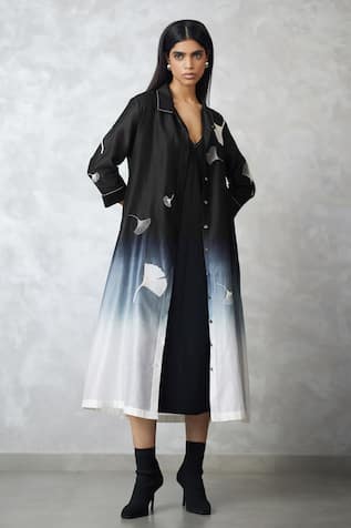 Nachiket Barve Ginkgo Ombre Shirt Jacket & Denim Dress 