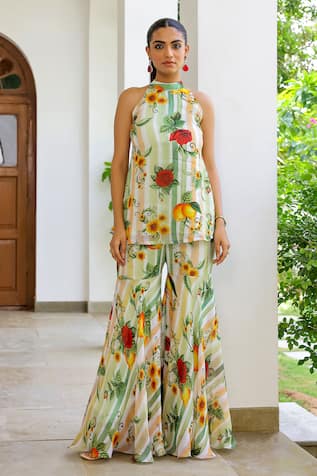 Sanam Senorita Printed Kurta & Sharara Set 