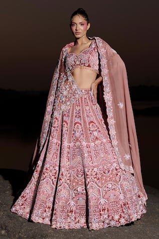 Panihari Florette Embroidered Bridal Lehenga Set 