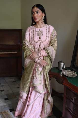 Shorshe Clothing Color Block Dupatta 