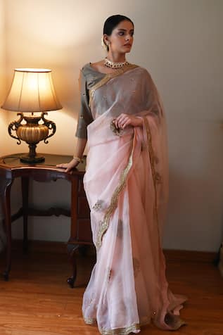Shorshe Clothing Nurjahan Embroidered Saree 