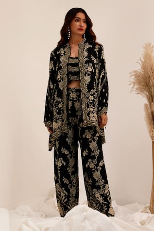 Surkh Syahi Gulshan Co-ord Pant Set 