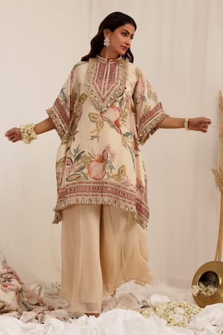 Surkh Syahi Madhaniya Kaftan Set 