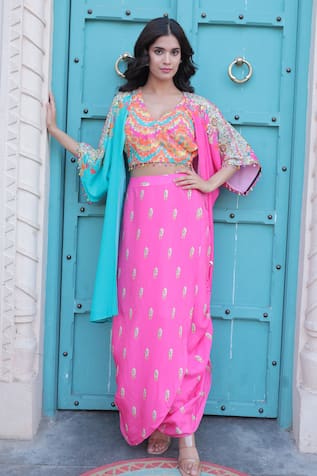 Surkh Syahi Banjara Shrug Co-ord Set 