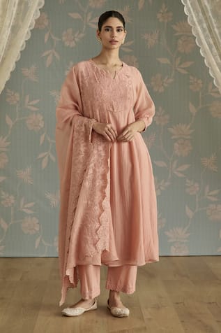 Kritika Dawar Nora Dori Embroidered A-line Kurta Set 