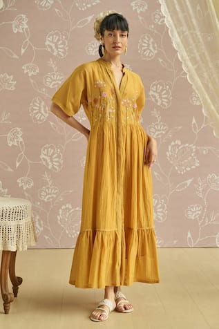 Kritika Dawar Azra Hand Embroidered Front Open Tunic 