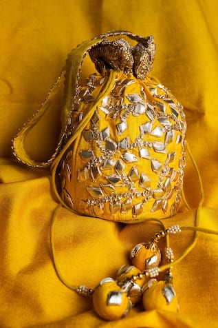 Preeti S Kapoor Embroidered Potli Bag 