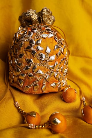 Preeti S Kapoor Embroidered Potli Bag 