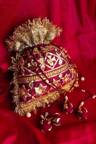 Preeti S Kapoor Embroidered Potli Bag 