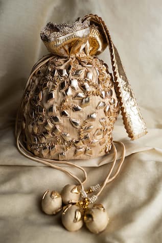 Preeti S Kapoor Embroidered Potli Bag 
