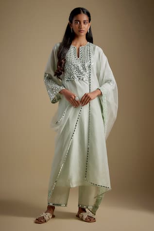 Asaga Lustora Mirror Work Kurta Set 