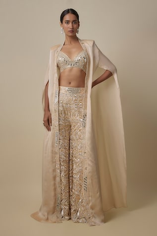 Asaga Zander Cape Sharara Set 