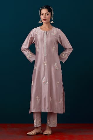 Anantaa By Roohi Moon Embroidered Kurta & Pant Set 