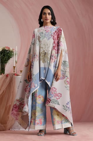 Moh India Rose Mahal Ivory Cape 