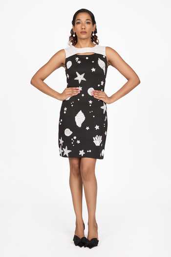 Dev And Viv Constellation Pattern Dress 
